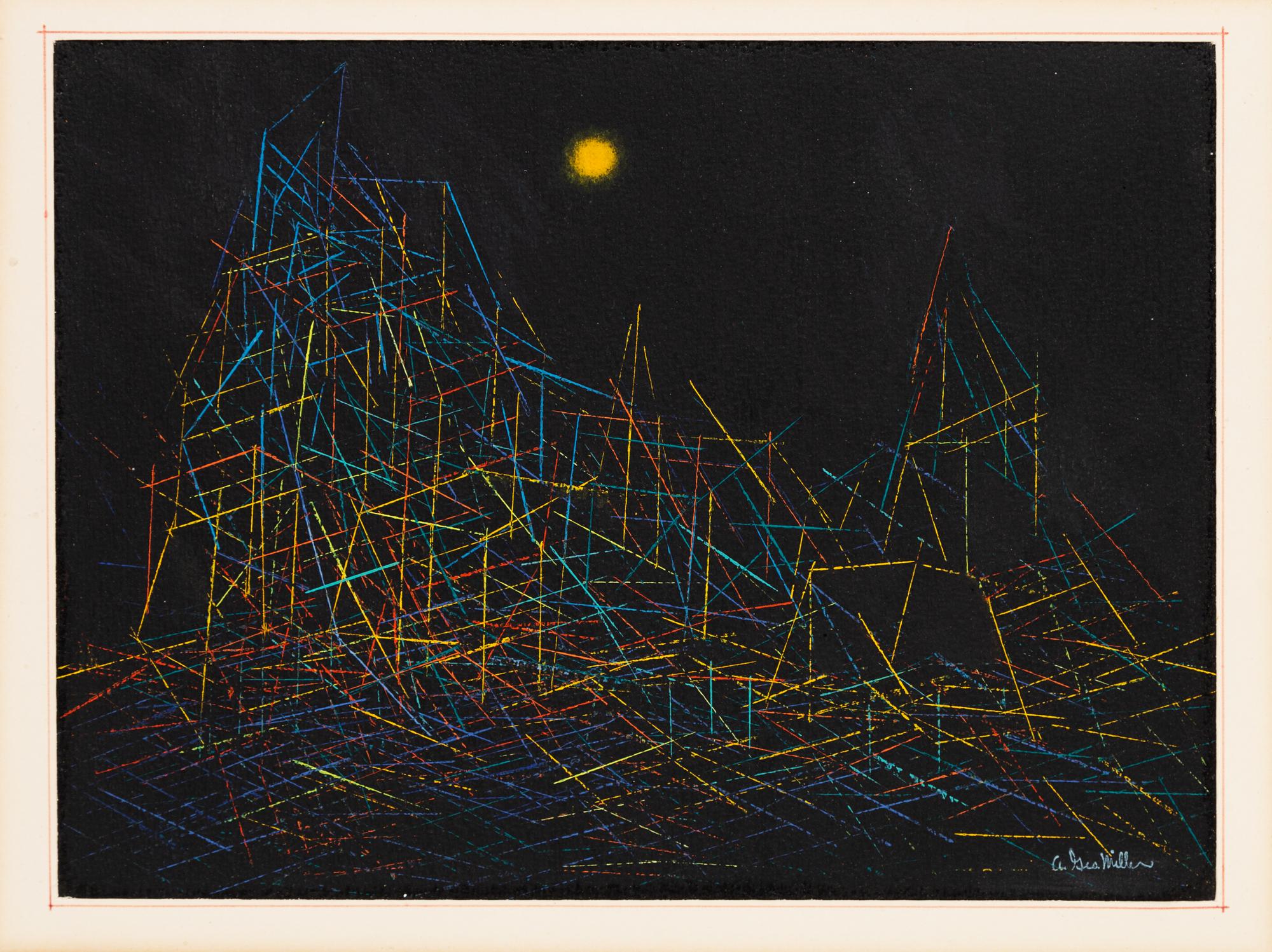 A. George Miller, (American, 1905-1982), Untiled (Abstract Landscapes), c. 1930 (a group of seven works)