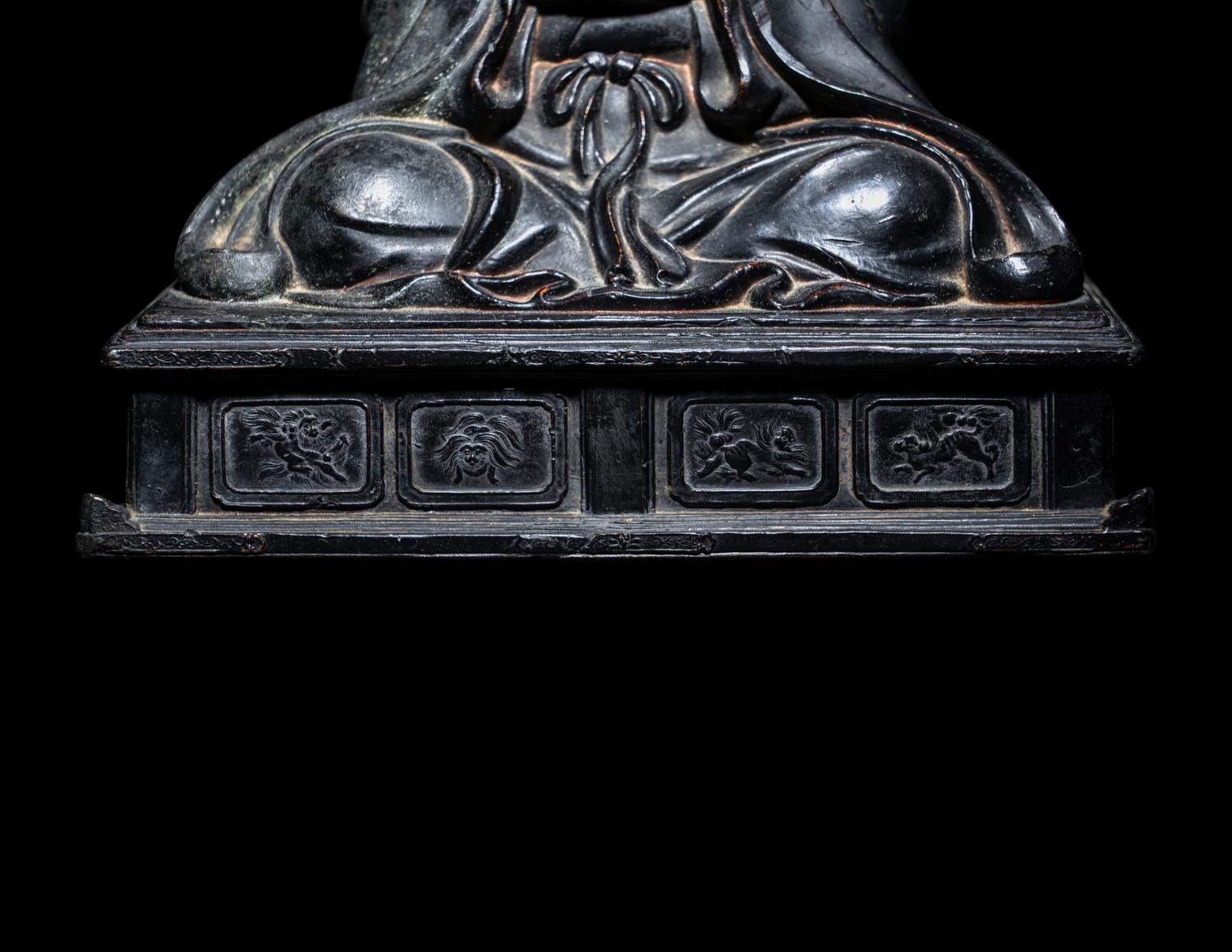 A Japanese Bronze Figure of a Daoist Immortal