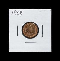 A 1908 Indian Head $2.50 Gold Coin