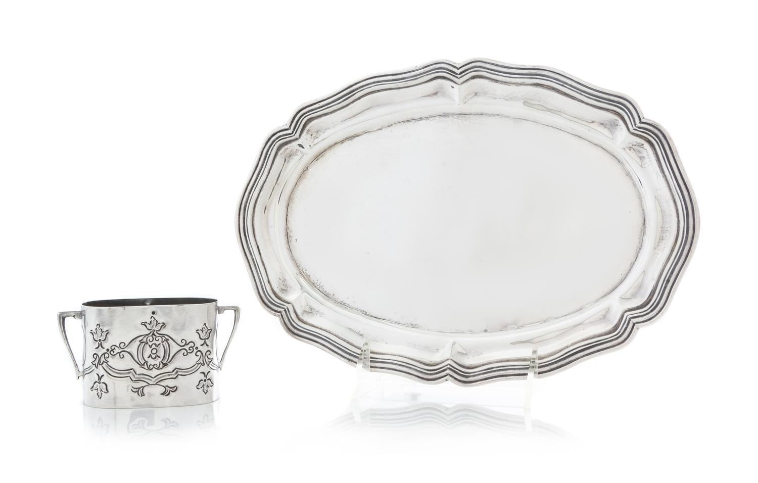 A Mexican Silver Serving Dish