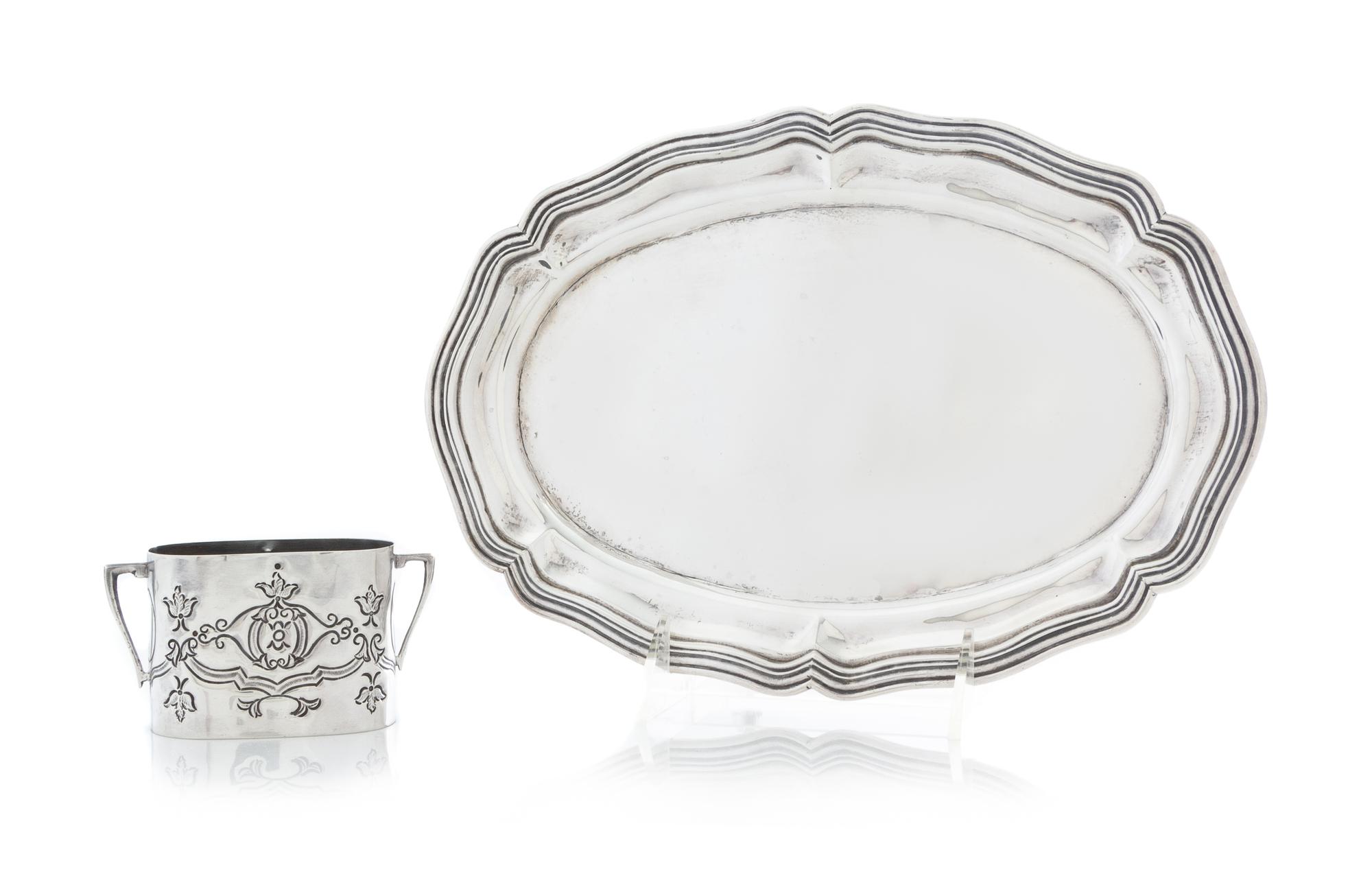 A Mexican Silver Serving Dish