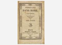 STENDHAL, Marie-Henri Beyle. Promenades dans Rome. Paris: Delaunay, 1829.