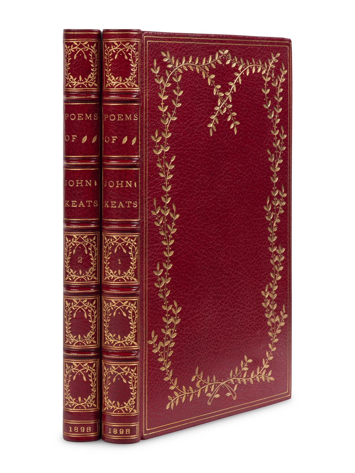 [FINE PRESS -- VALE PRESS]. KEATS, John (1795-1821). Poems . Charles J. Holmes, editor. London: Ballantyne Press for Hacon and Ricketts,1898.