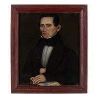 Attributed to Aaron Dean Fletcher (1817-1902) — Portrait of a New England Gentleman