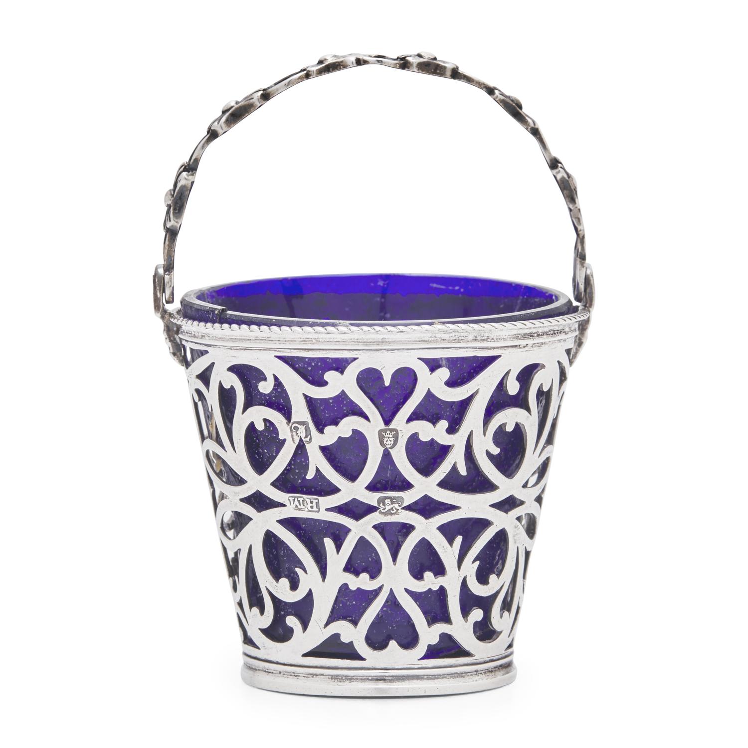 A George III Pierced Silver Cream Pail