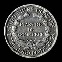 A French Indochina 1907-A Piastre de Commerce Silver Coin