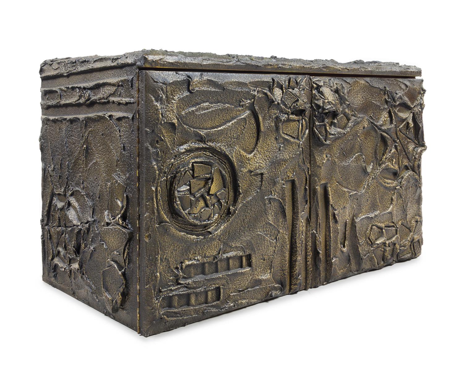 Paul Evans (American, 1931-1987), DIRECTIONAL, 1972, wall-mounted cabinet