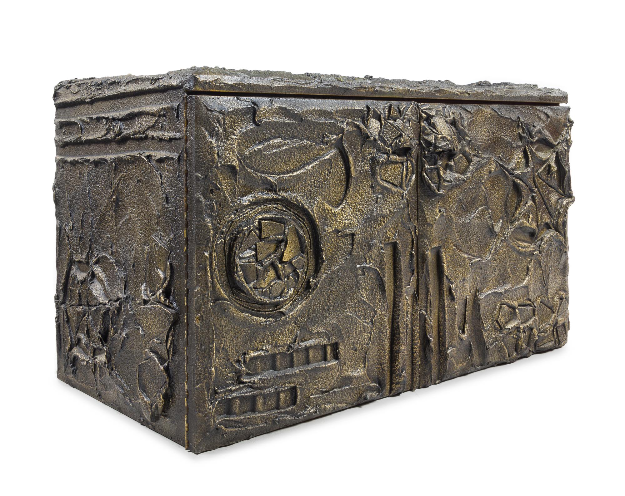 Paul Evans (American, 1931-1987), DIRECTIONAL, 1972, wall-mounted cabinet