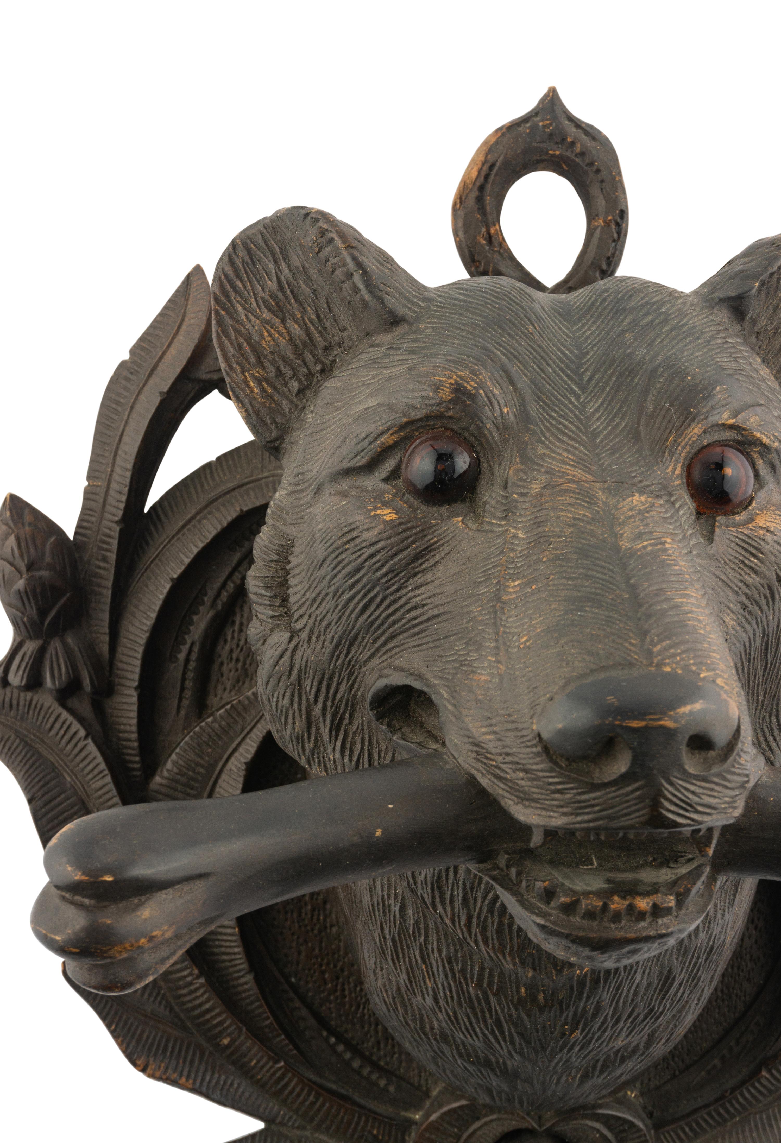 A Black Forest Carved Wall Plaque