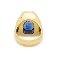 YELLOW GOLD AND SAPPHIRE RING