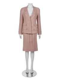 Chanel Two-Piece Tweed Skirt Suit, Cruise 1999