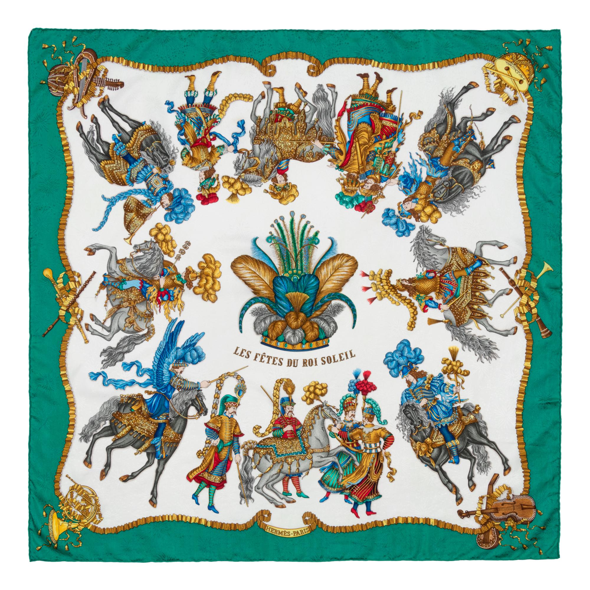 Two Hermès 90cm Silk Scarf, Carré