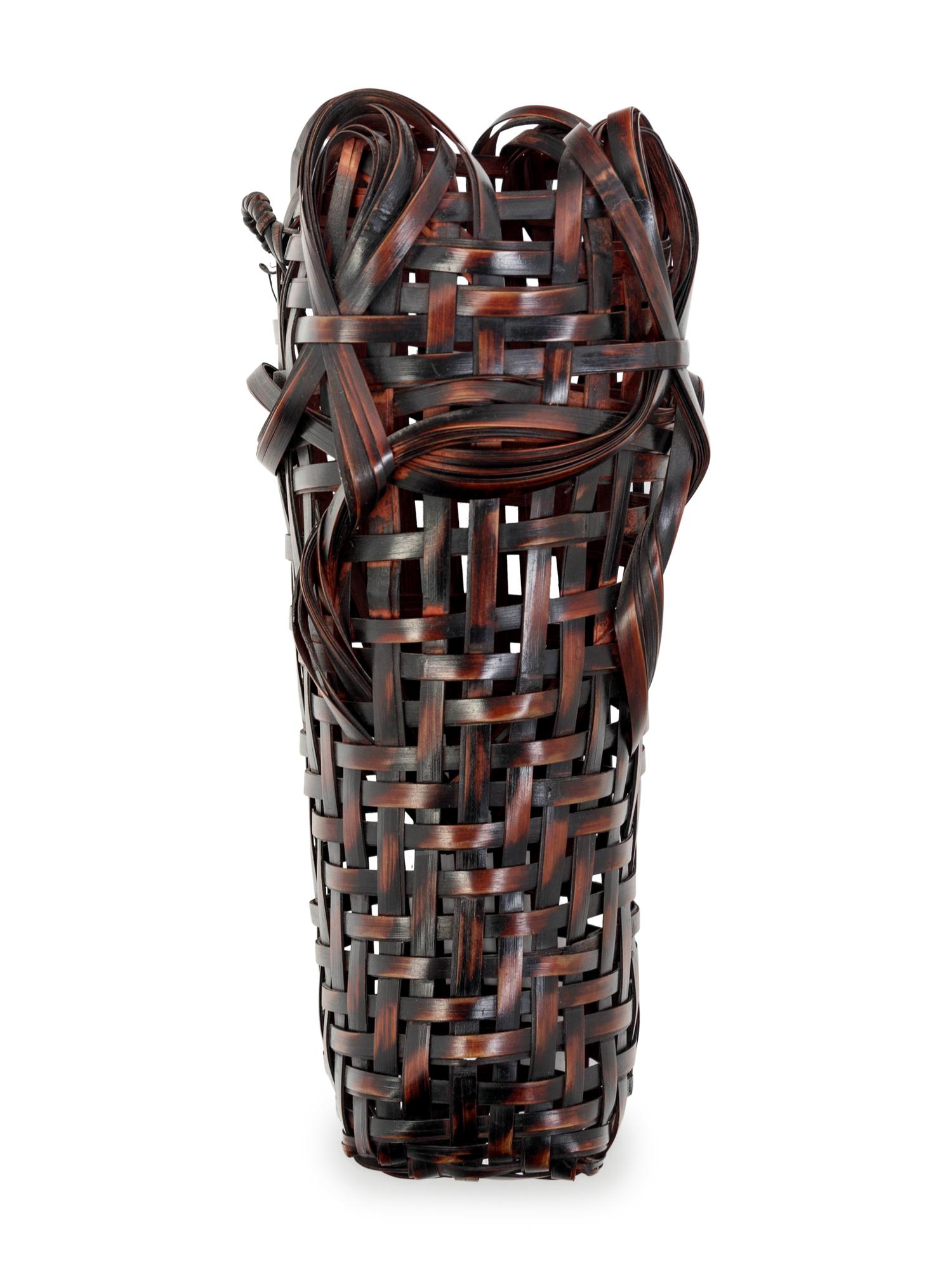 A Japanese Bamboo Flower Arranging Basket