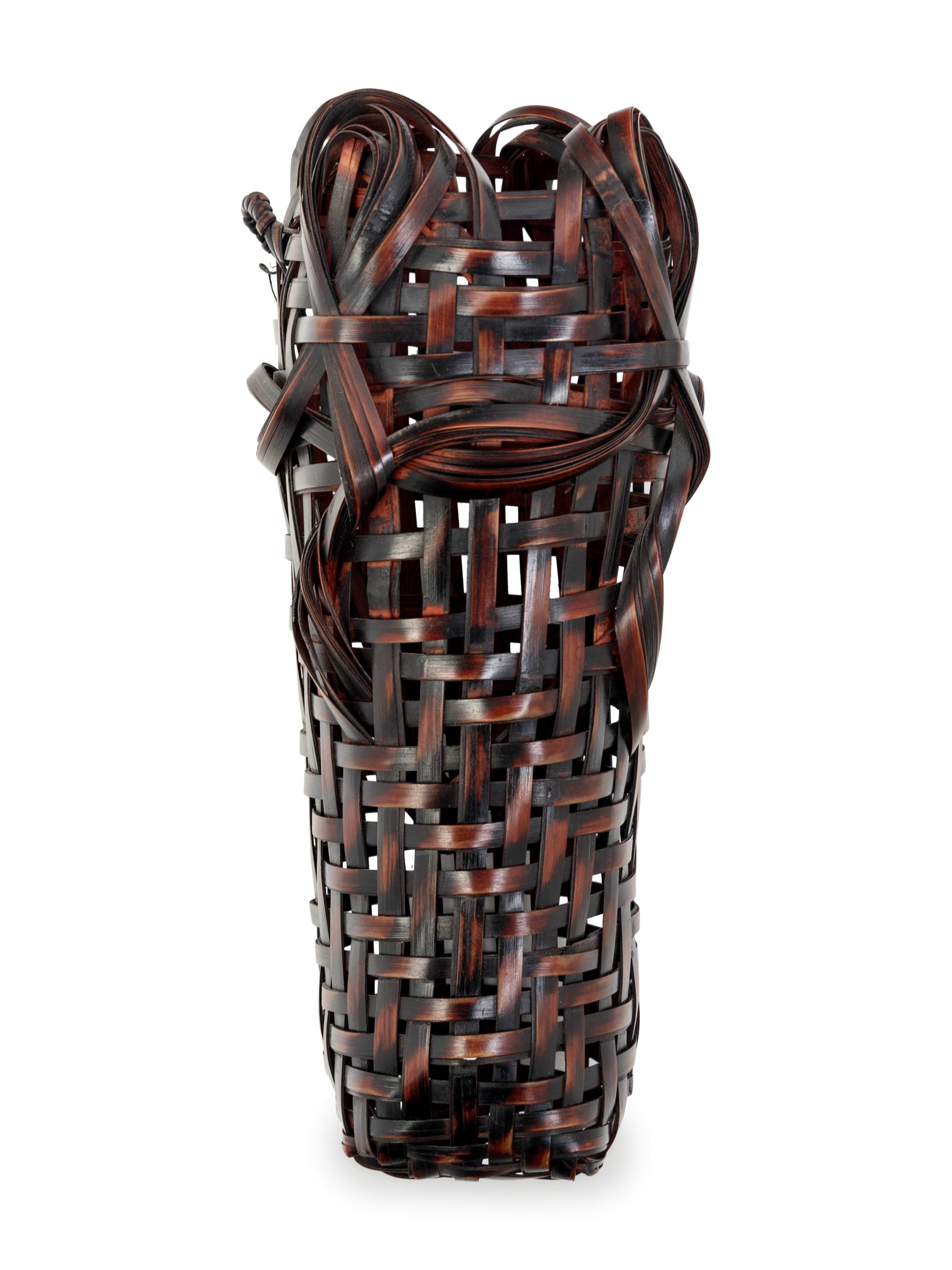 A Japanese Bamboo Flower Arranging Basket
