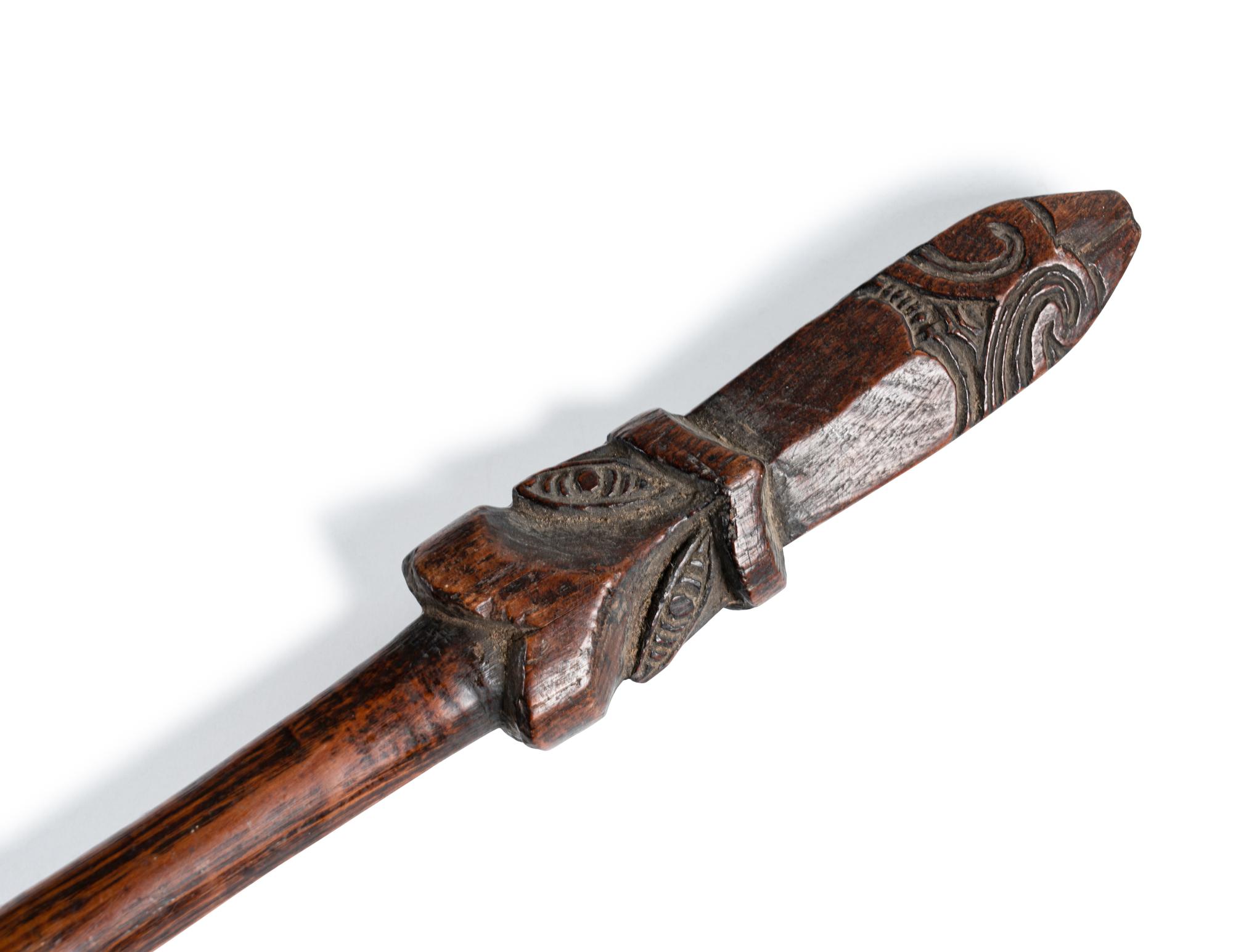 Three Polynesian and Aboriginal Wood Spears