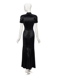 Gianfranco Ferré, Black Charmeuse Evening Gown
