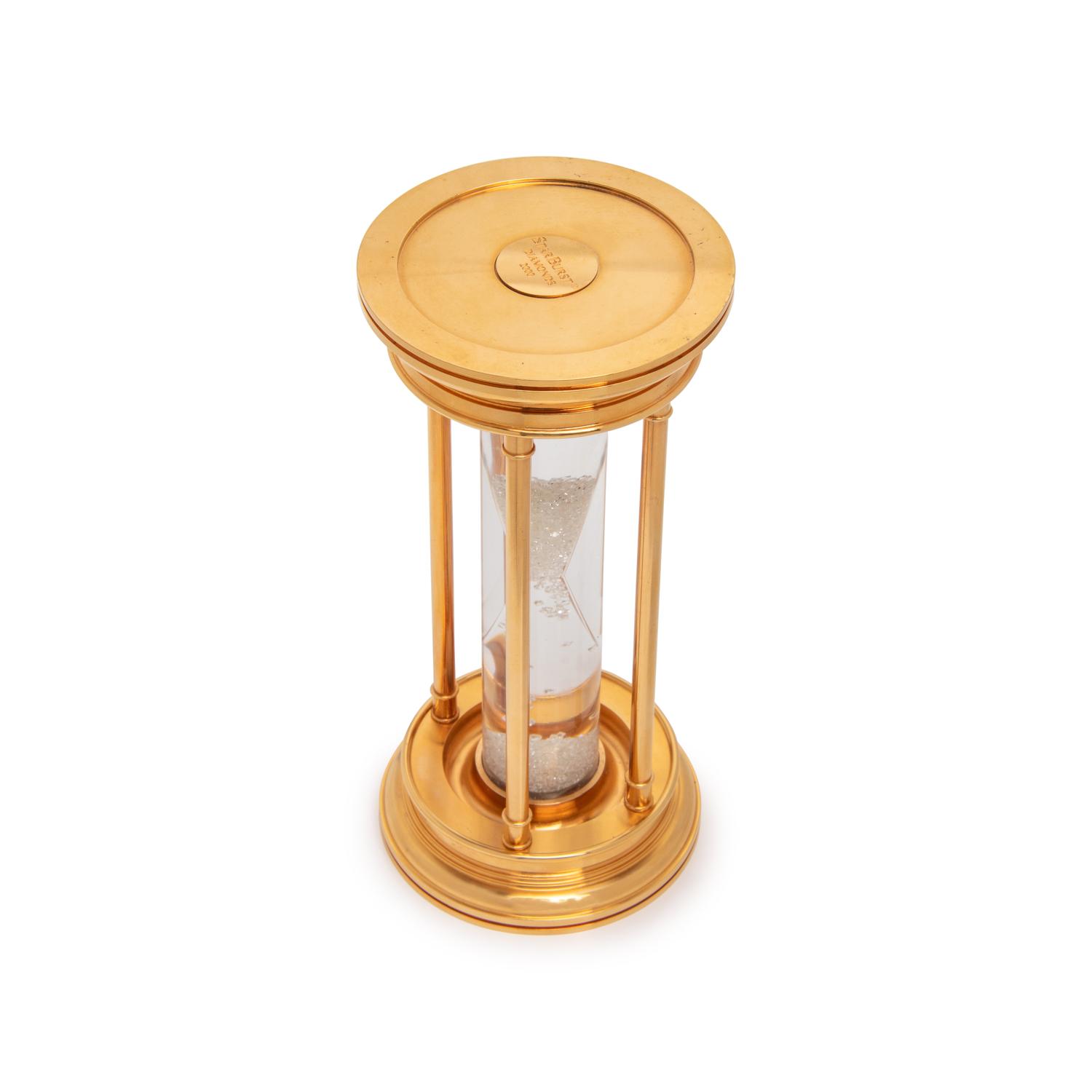 DEBEERS, YELLOW GOLD AND DIAMOND HOURGLASS