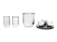 A Puiforcat Jacaranda Silver-Plate Barware Set