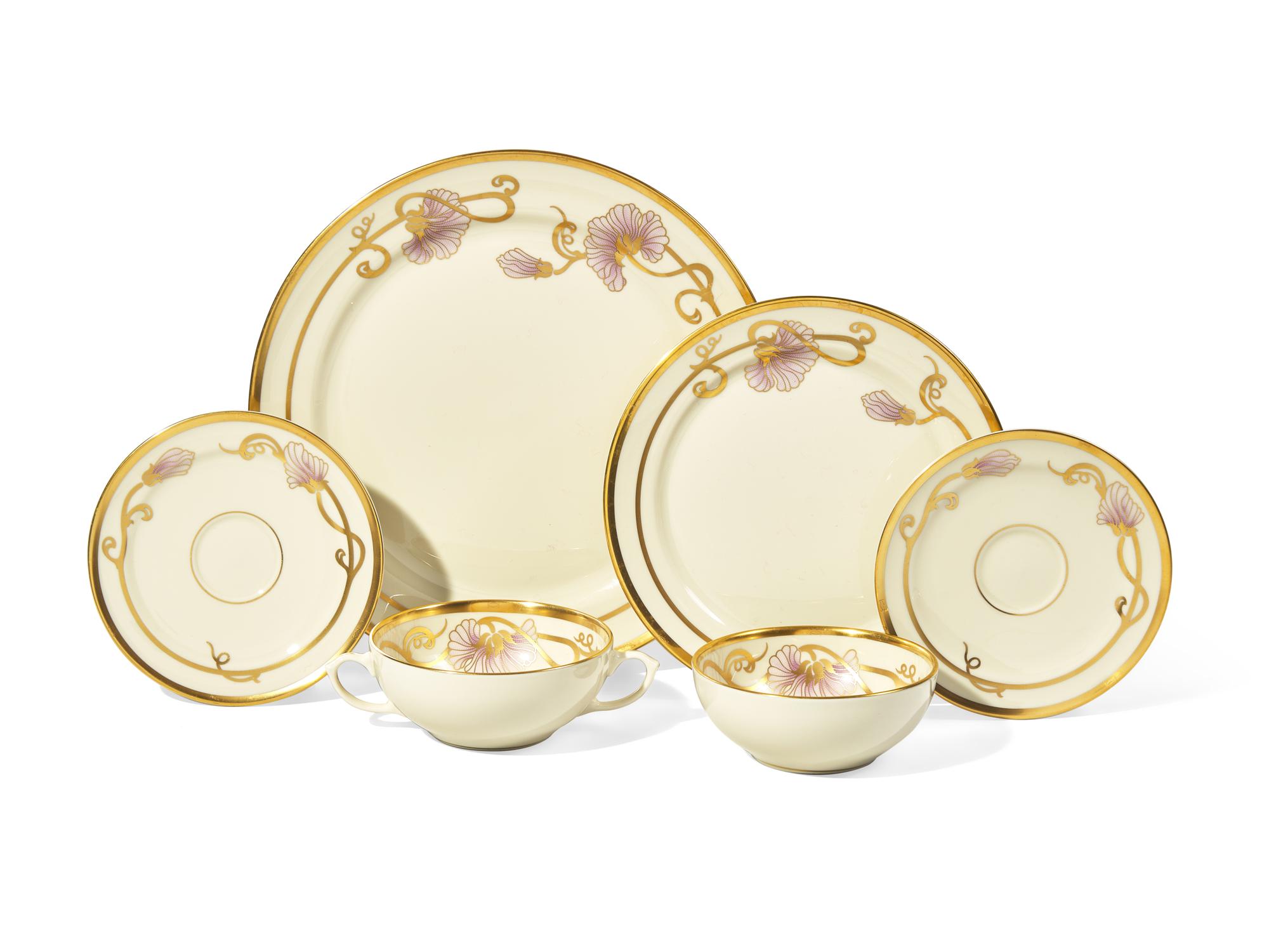 A Cartier Porcelain Luncheon Service