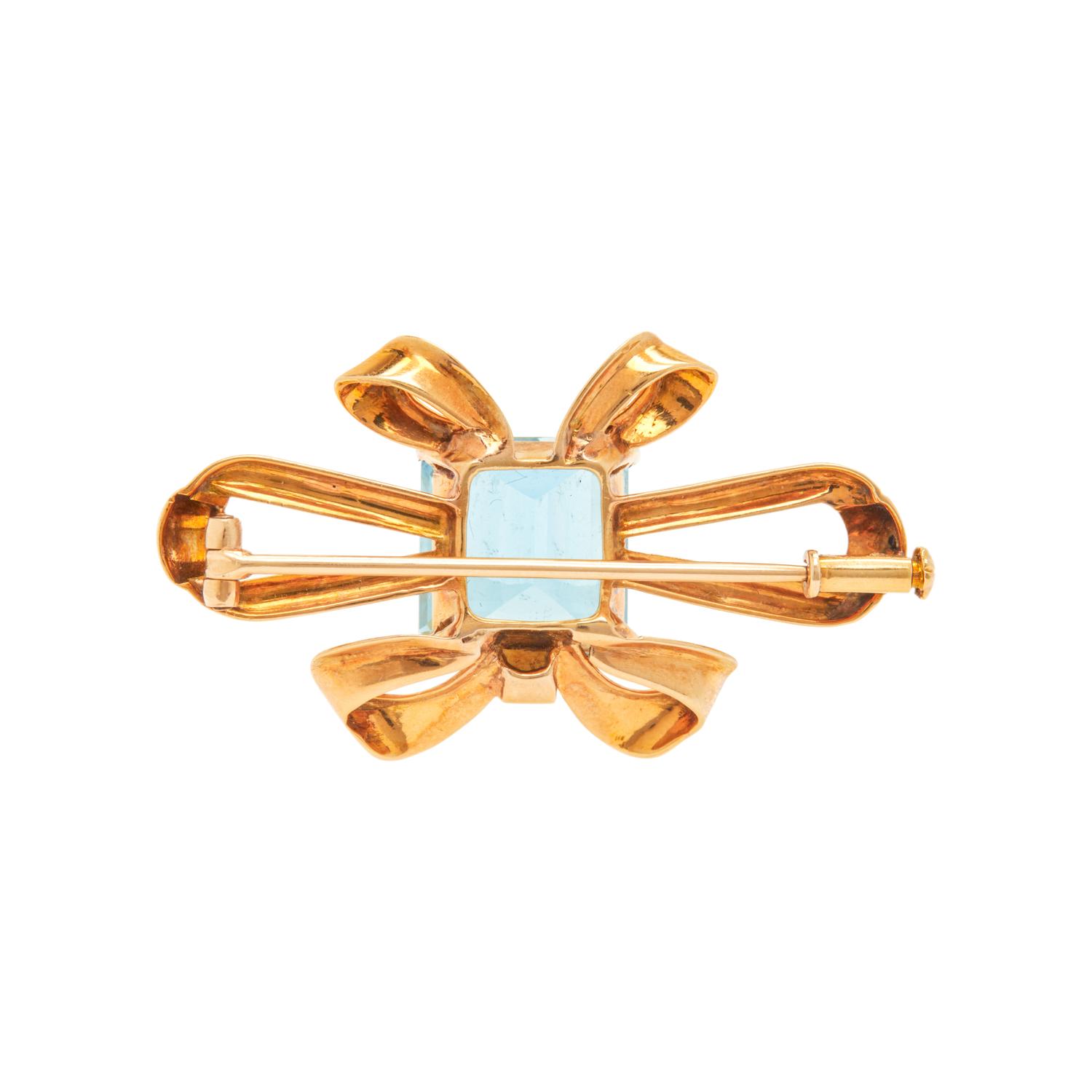 YELLOW GOLD AND AQUAMARINE JEWELRY