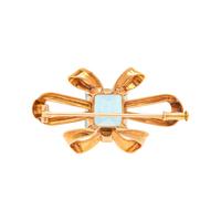 YELLOW GOLD AND AQUAMARINE JEWELRY
