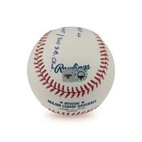 An Ozzie Smith Multi Career Achievement/Stat Inscribed Signed Autograph Baseball (Beckett Authentication Services)