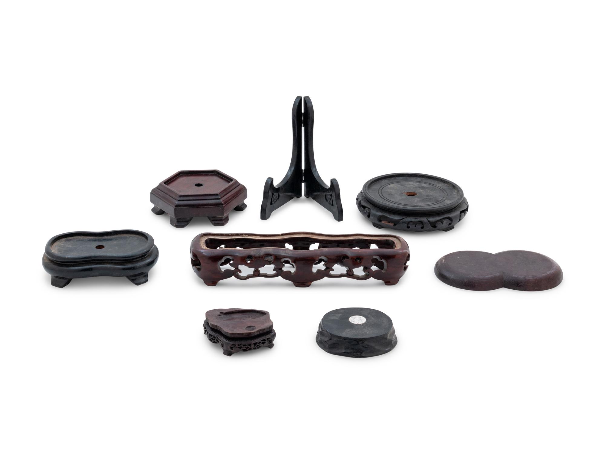 Thirty-four Chinese Hardwood Stands