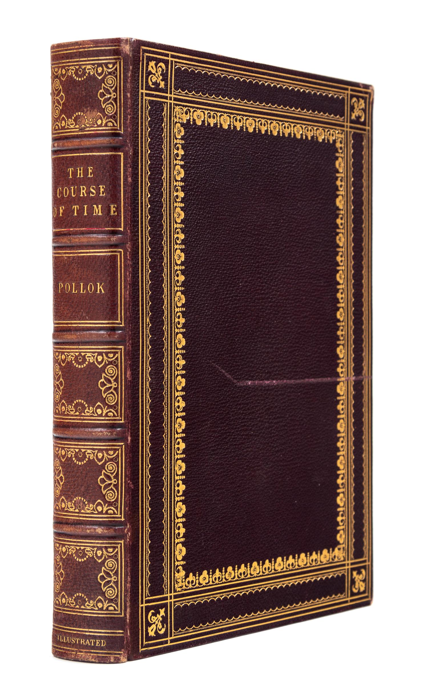 [FORE-EDGE PAINTING]. POLLOK, Robert. The Course of Time. Edinburgh and London, 1857.