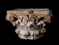A Roman Marble Corinthian Column Capital