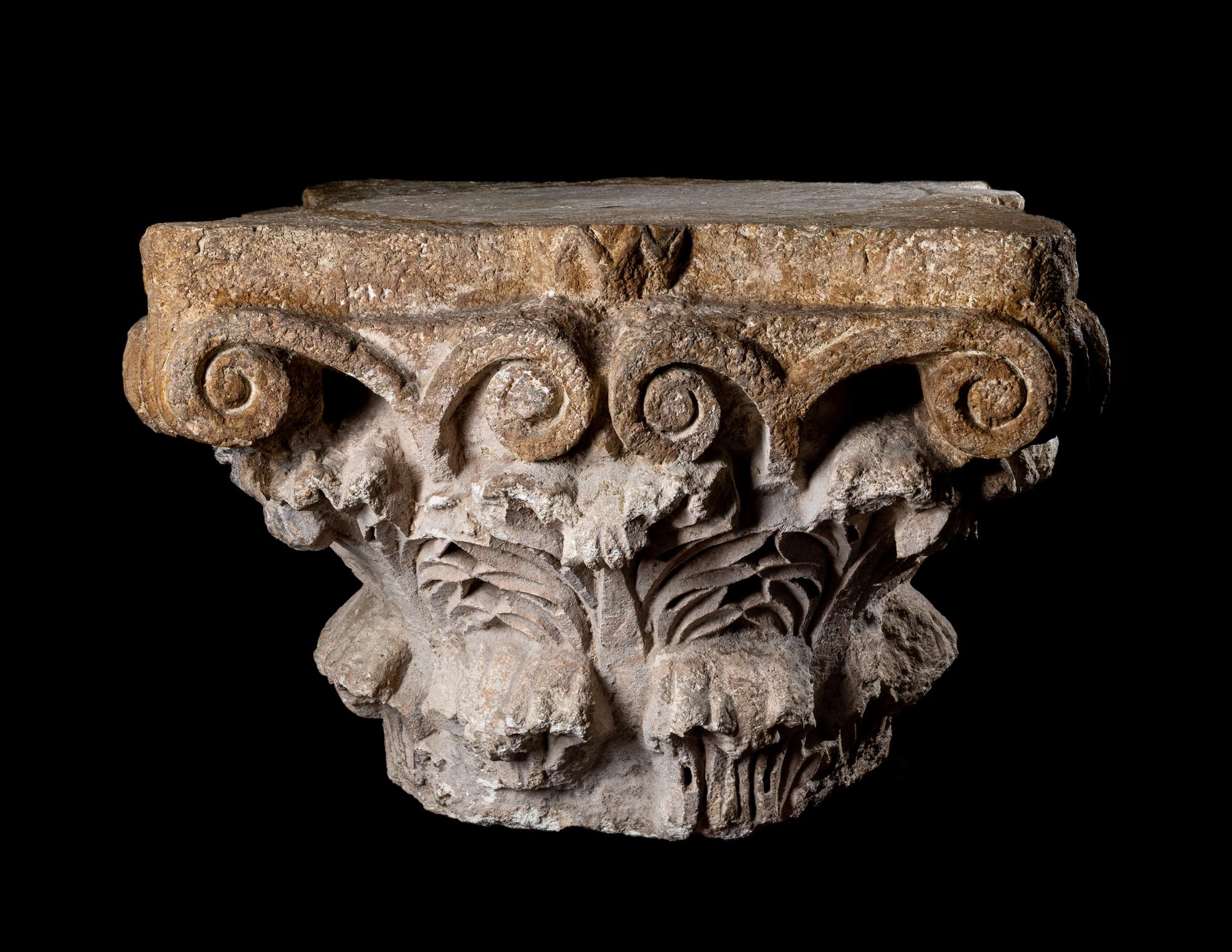 A Roman Marble Corinthian Column Capital