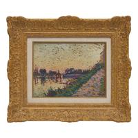 Maximilien Luce (French, 1858-1941) — La Seine à Herblay , 1890