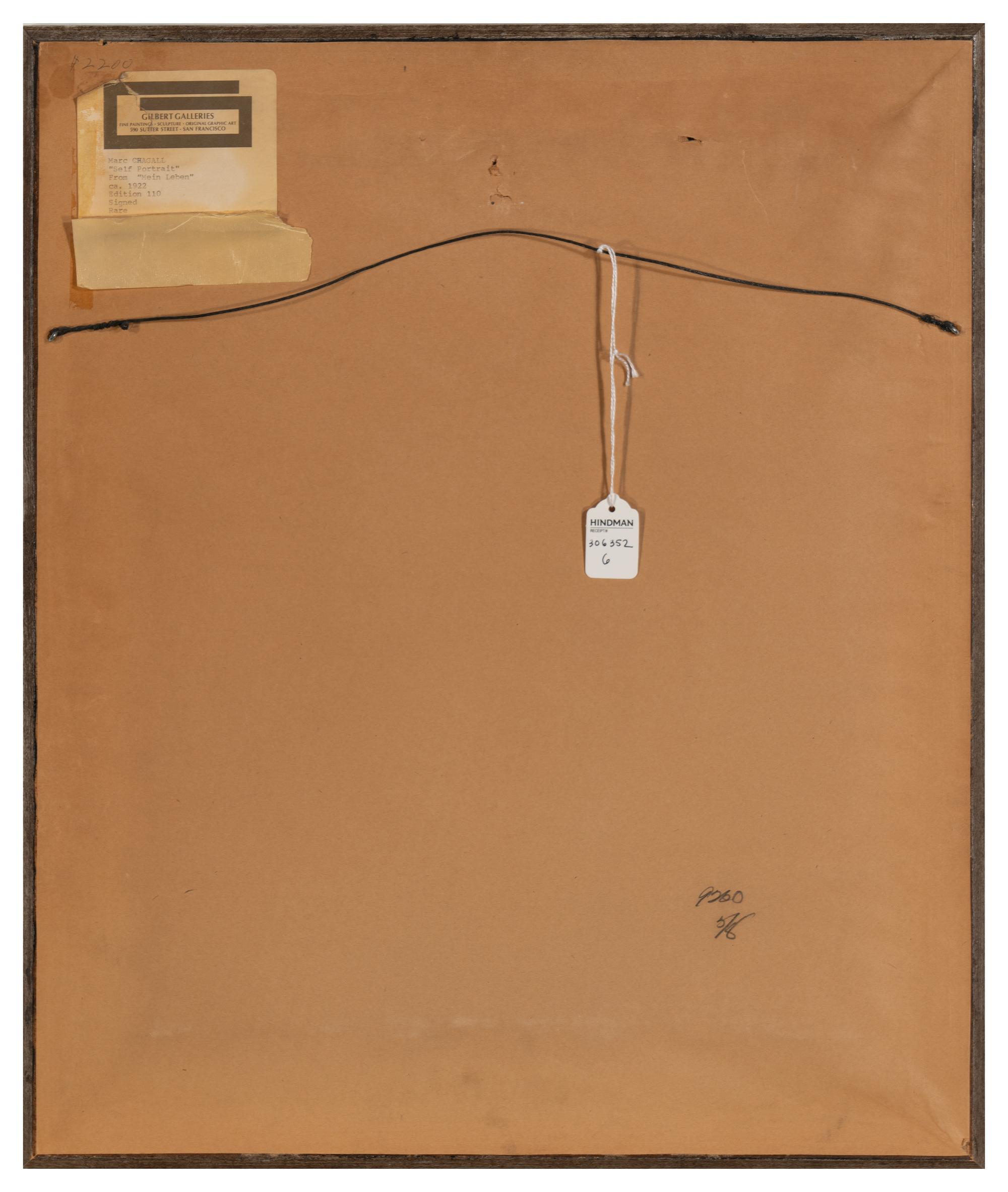 An Der Staffelei (plate 18 from Mein Leben ), 1922