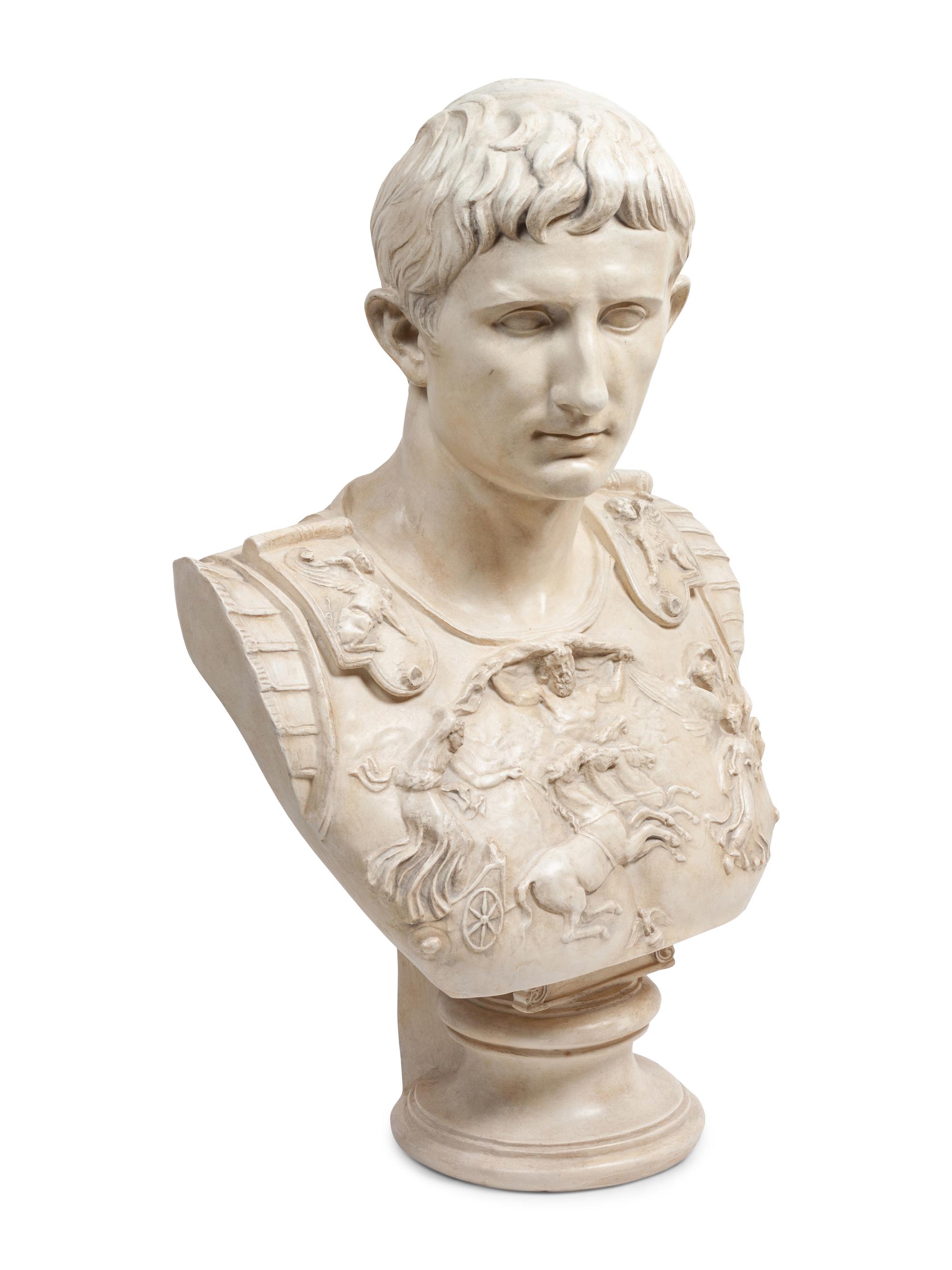 A Composition Bust of Caesar Augustus