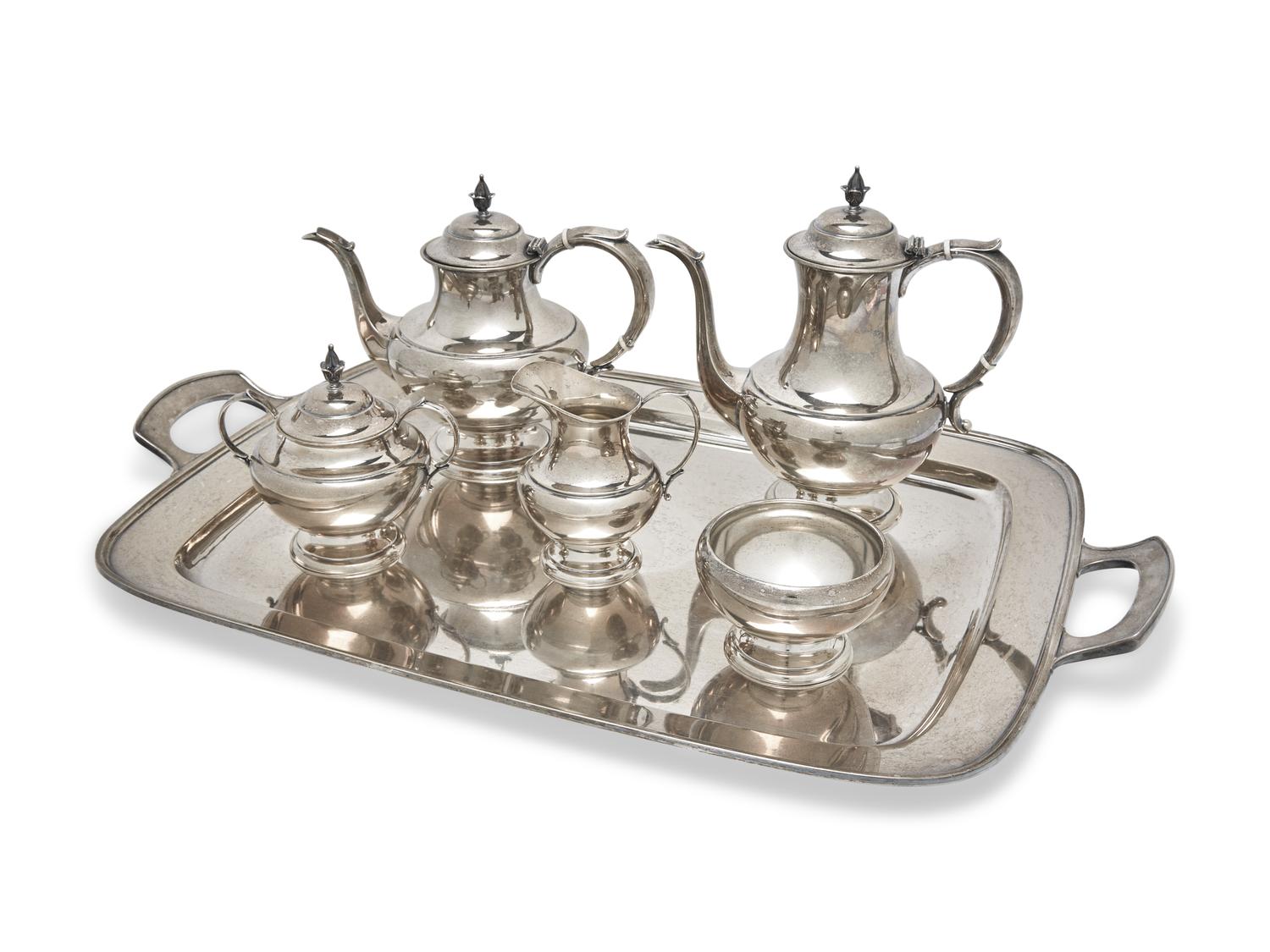 An American Silver Five-Piece Tea and Coffee Service