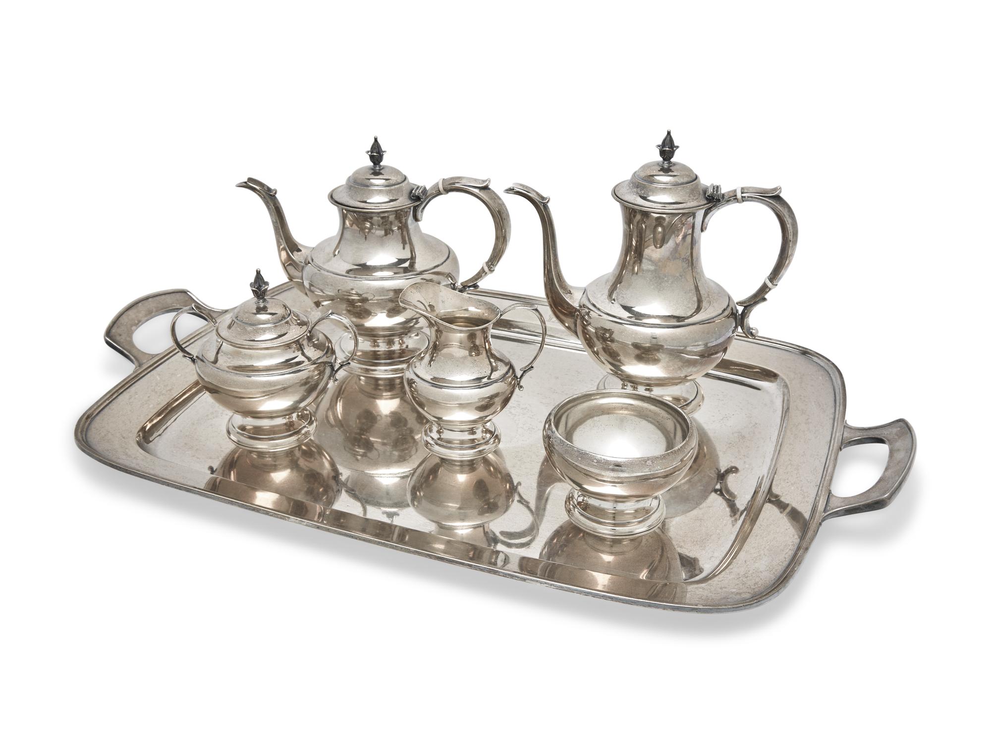 An American Silver Five-Piece Tea and Coffee Service