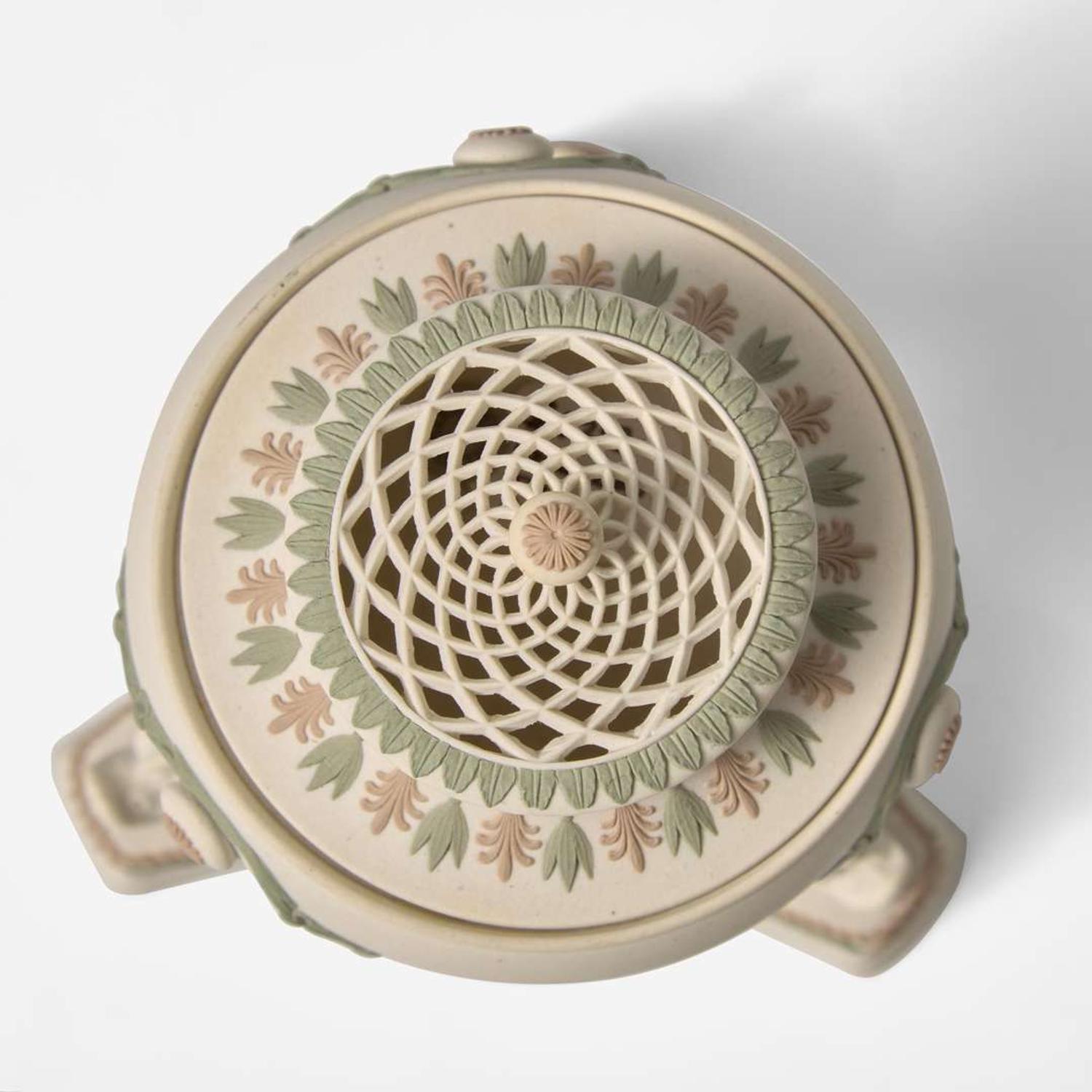 A Wedgwood Tricolor Jasperware "Dolphin" Pastille Burner UK, circa 1880