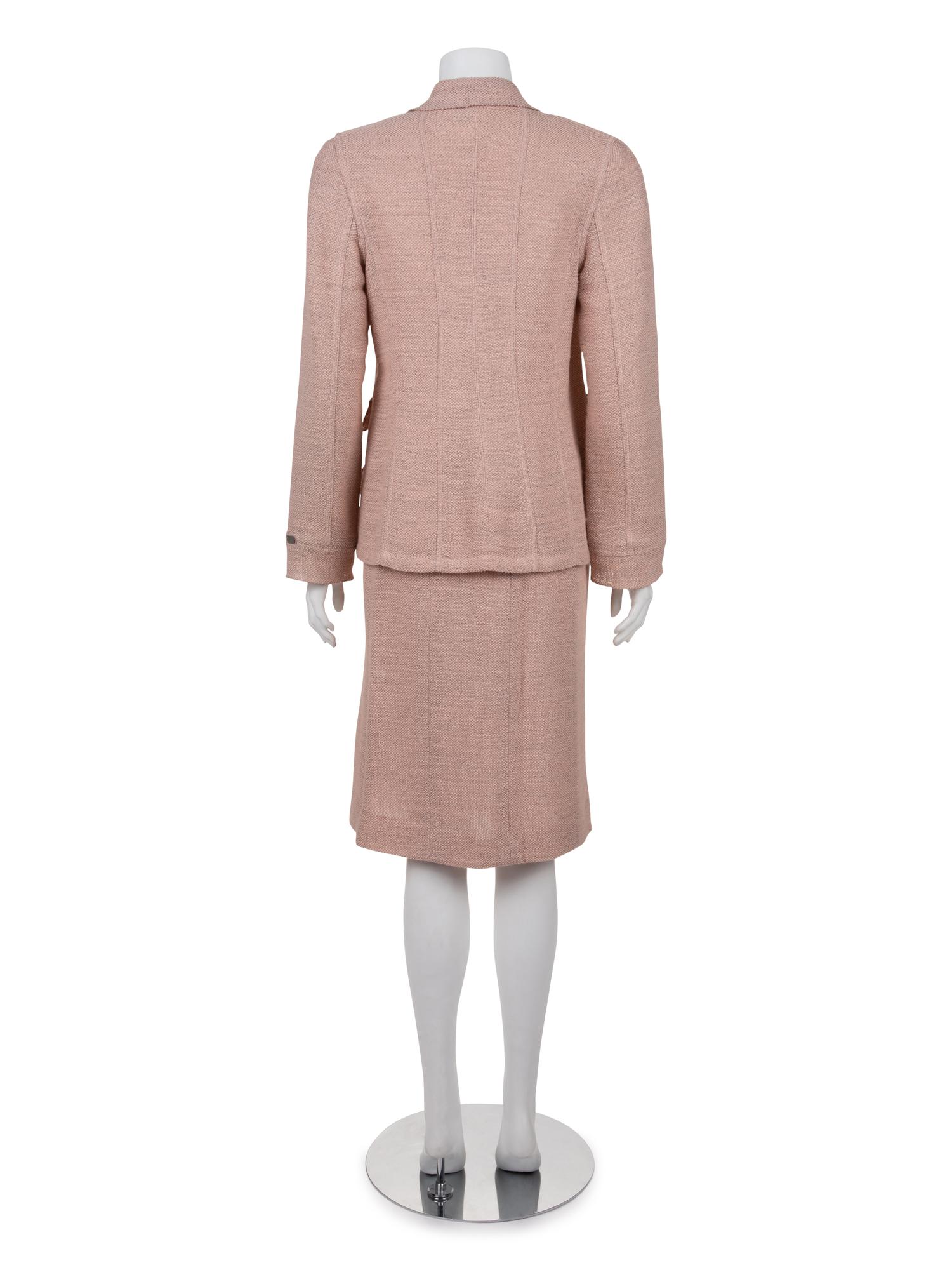 Chanel Two-Piece Tweed Skirt Suit, Cruise 1999