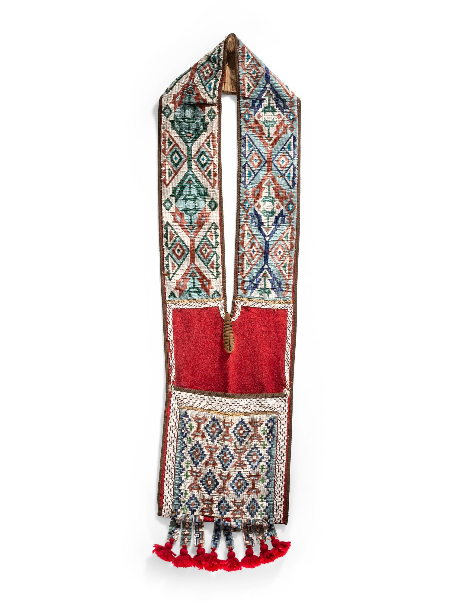 Potawatomie Loom-Beaded Bandolier Bag