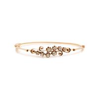 YELLOW GOLD AND DIAMOND BANGLE BRACELET