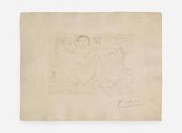Pablo Picasso (Spanish, 1881-1973), Minotaure, une Coupe à la Main, et Jeune Femme, from La Suite Vollard