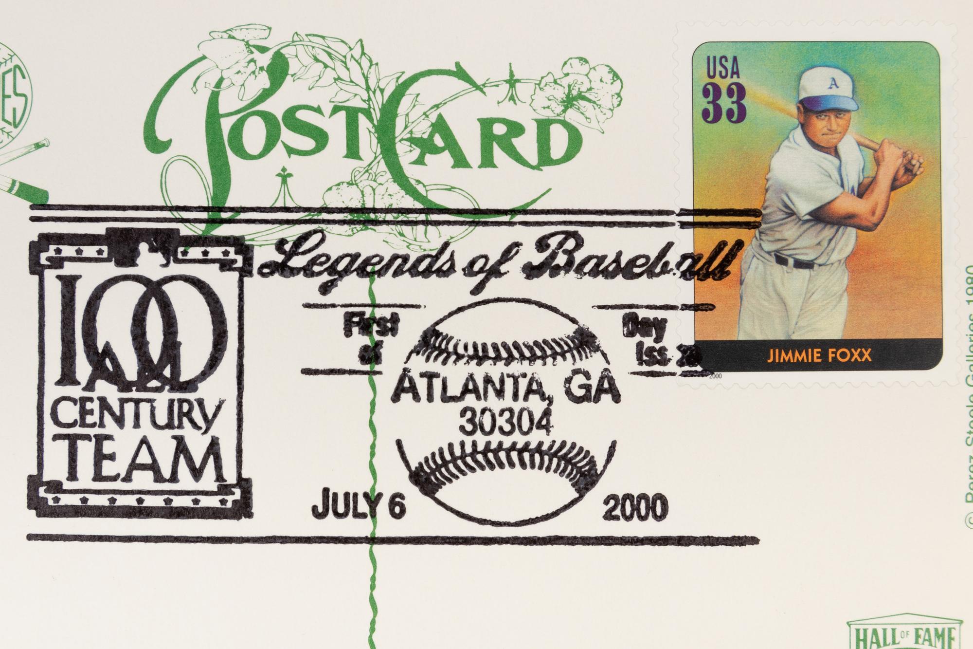 A Collection of 24 Legends of Baseball First Day of Issue Perez Steele Postcards,