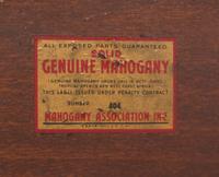A Pair of George III Style Mahogany Demilune Tables