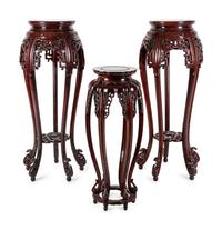 Three Chinese Hardwood Stands, Huaji