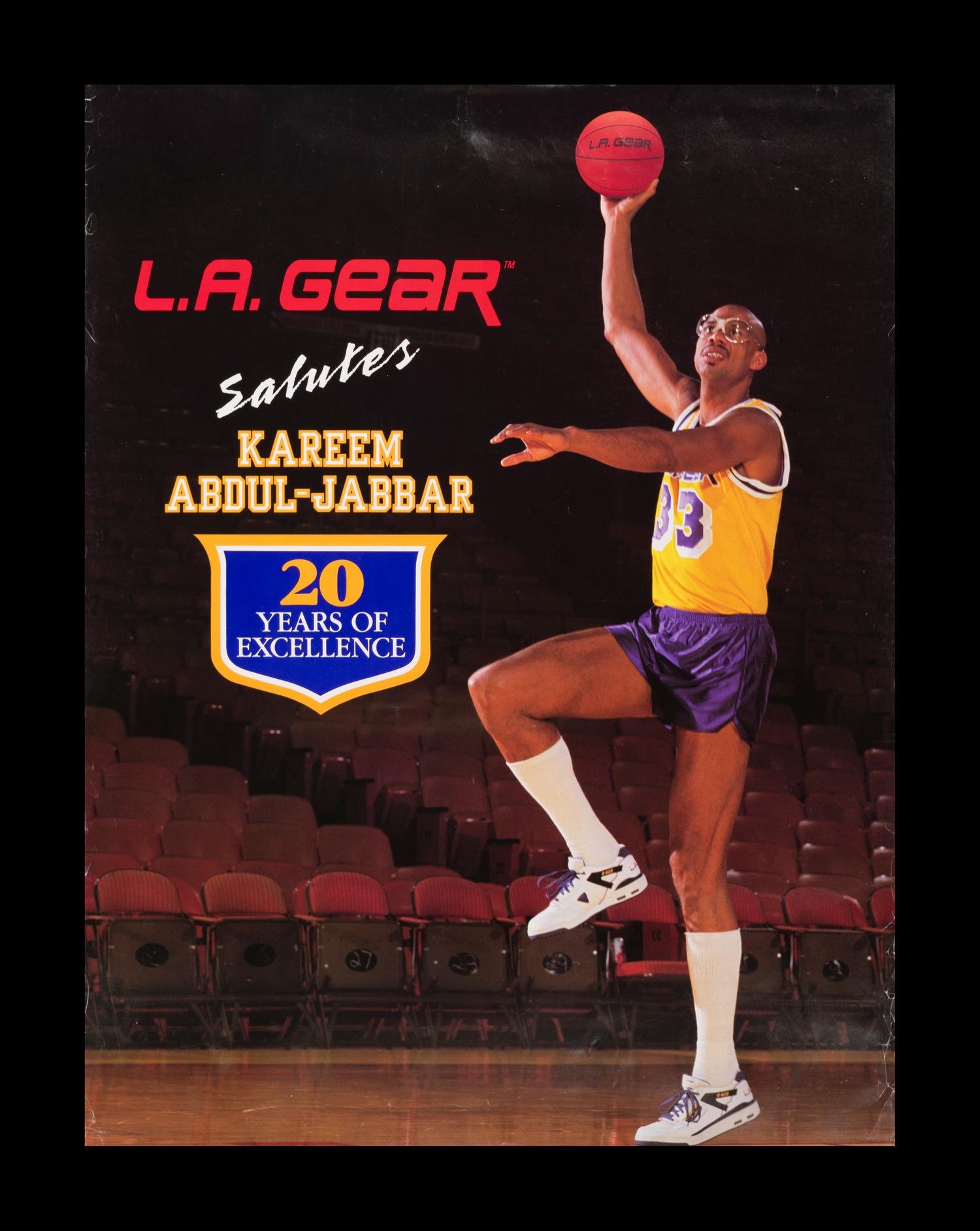 A Group of Eight 1980s-90s Sports Advertising Posters (Including Larry Bird and Kareem Abdul-Jabbar),