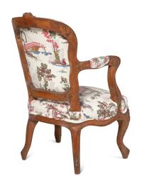 A Louis XV Beechwood Child's Fauteuil
