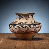 San Ildefonso Polychrome Pottery Jar