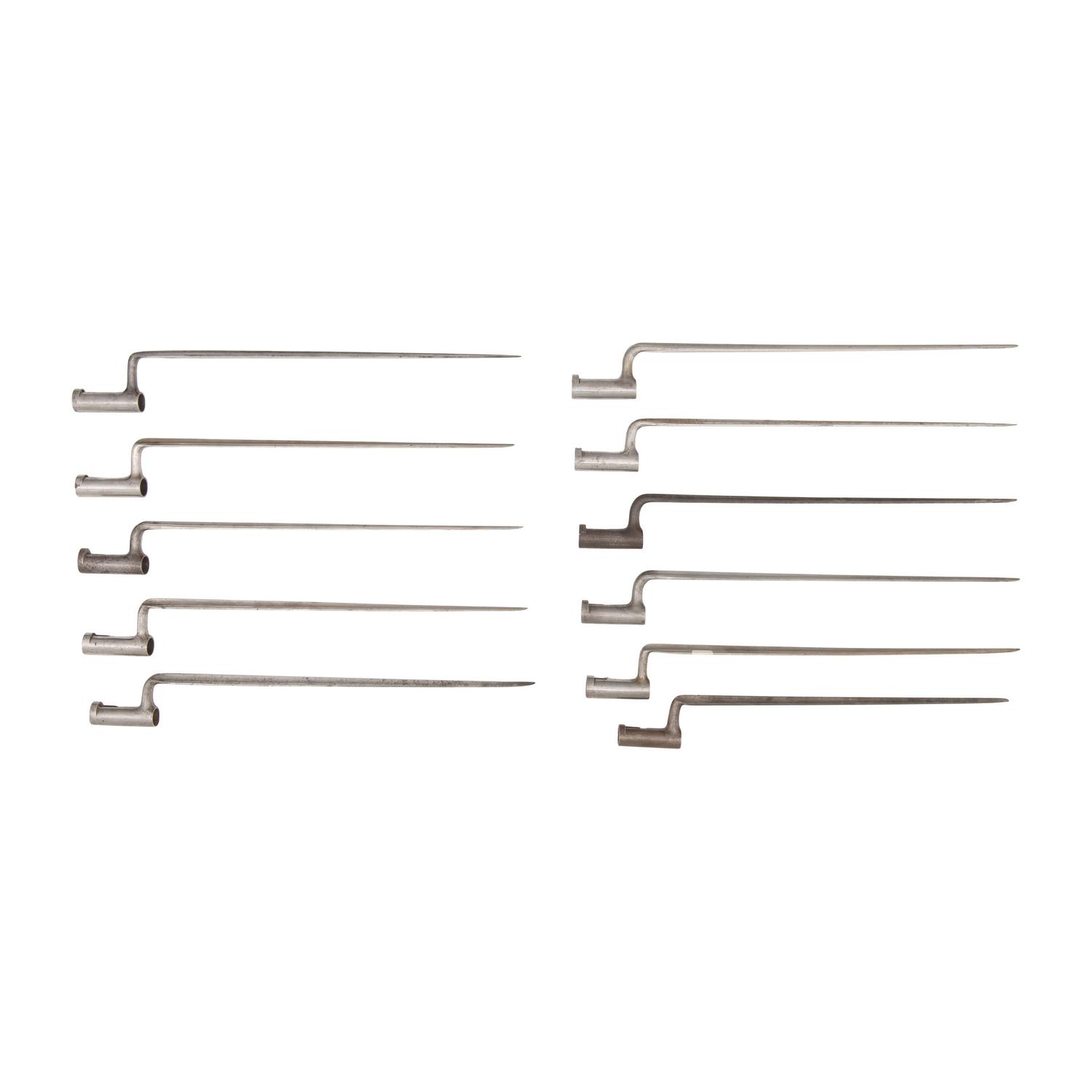 Group of 11 US Model 1816 .69 Caliber Socket Bayonets