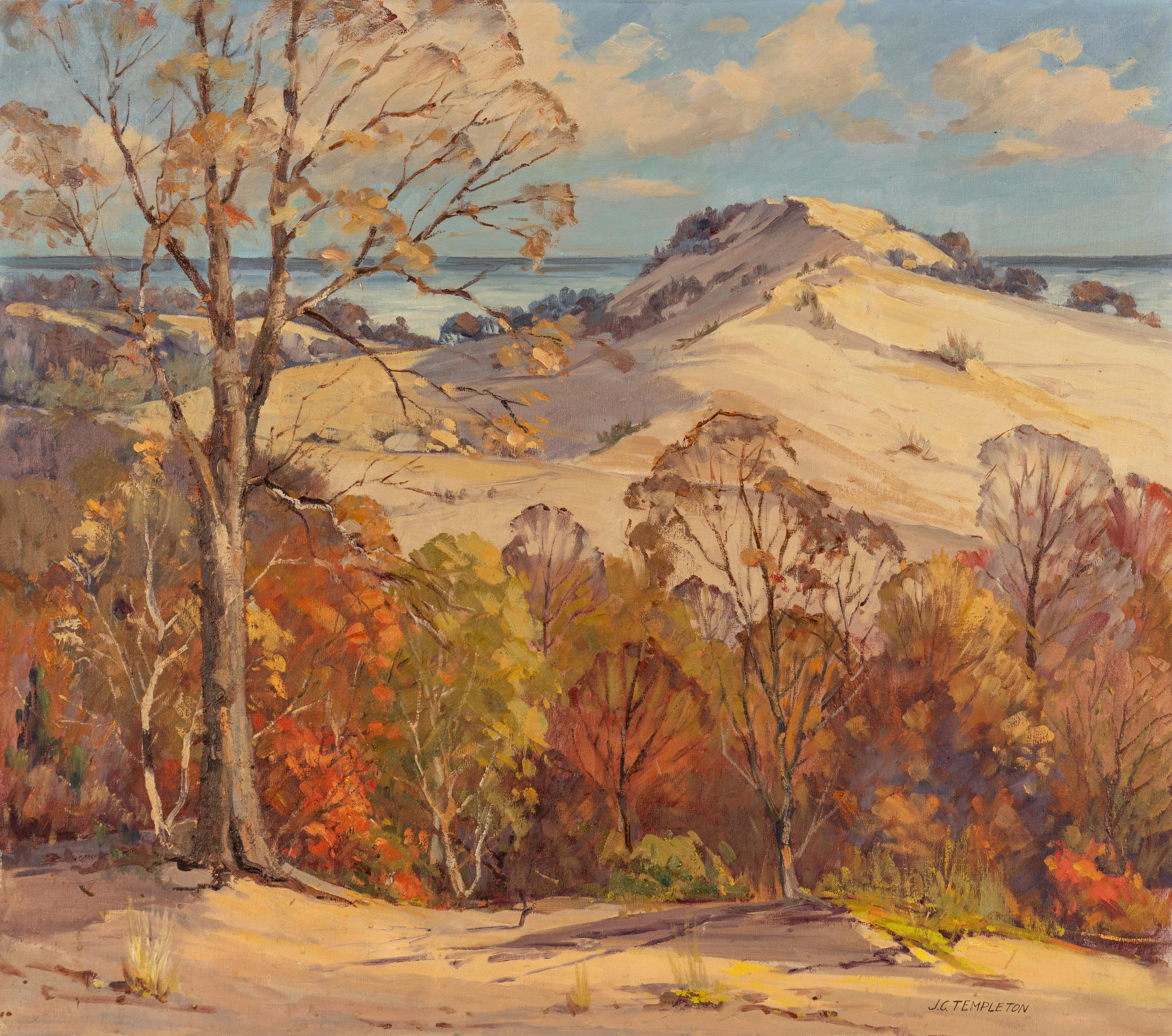 John C. Templeton (American, 1880–1958) — Autumn Dunes Scene