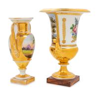 Two Paris Porcelain Urns