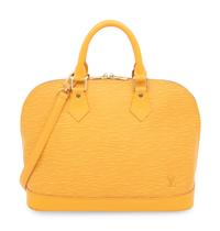 Louis Vuitton, Yellow Epi Leather Alma Handbag